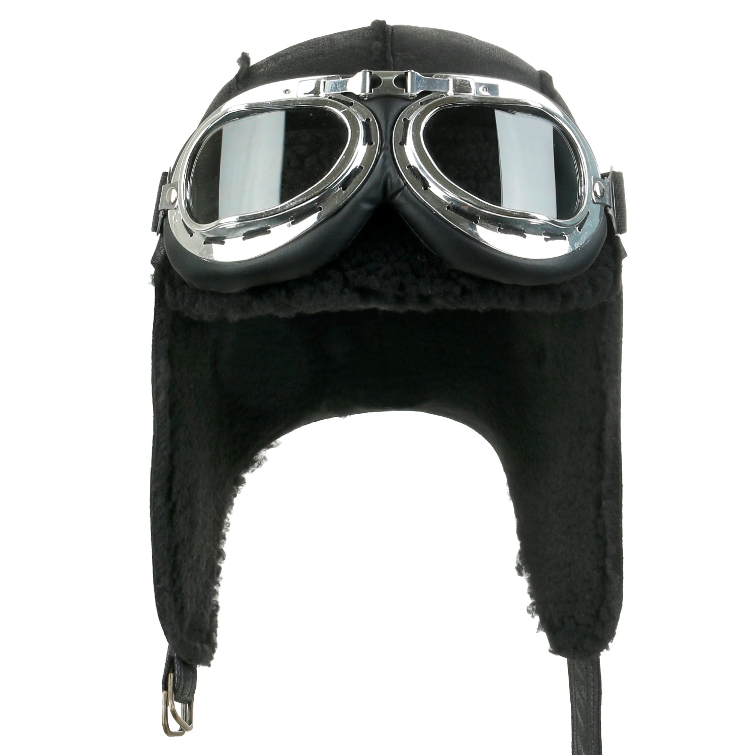 Aviator Hat Winter Snowboard Fur Ear Flaps Trooper Trapper Pilot Goggles