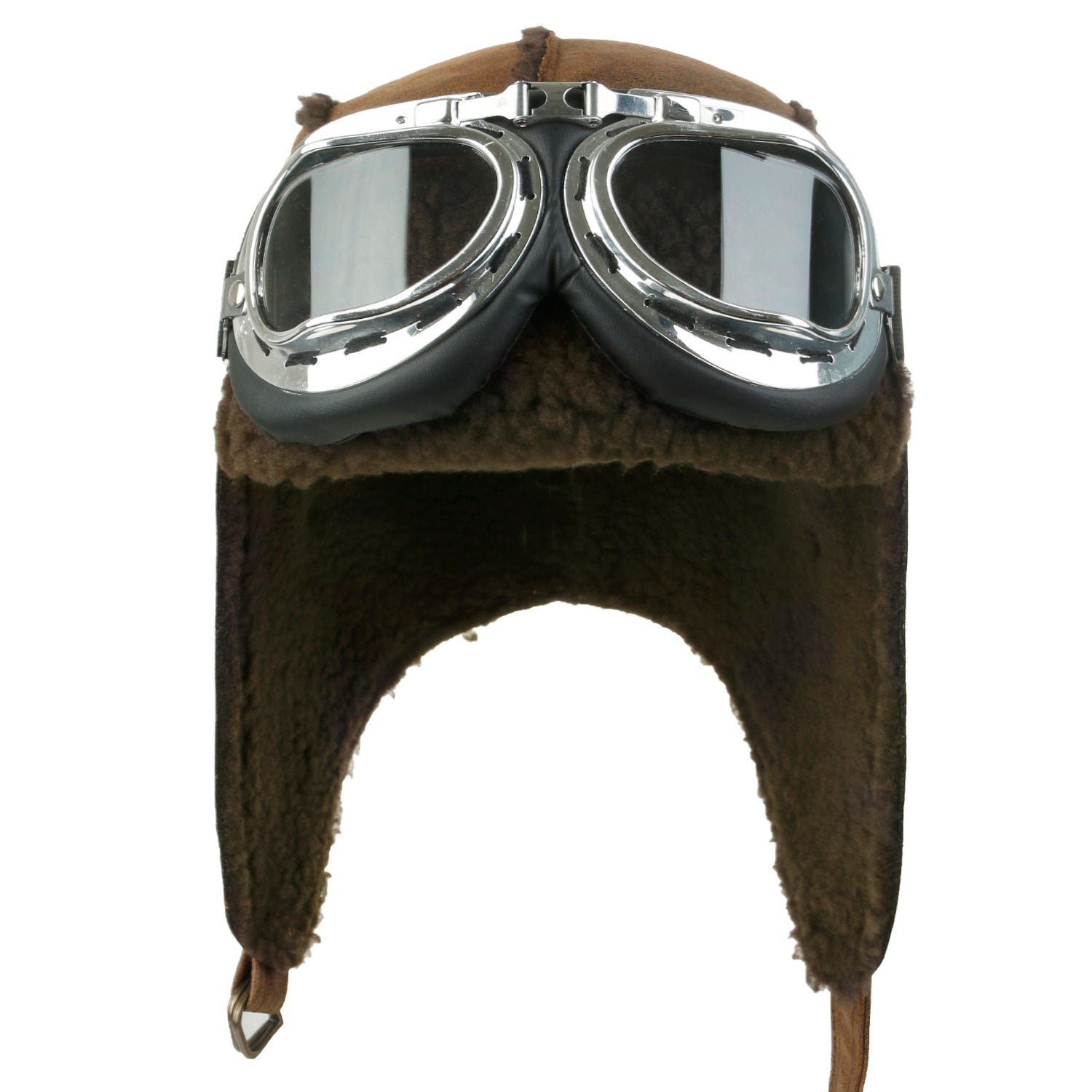 Aviator Hat Winter Snowboard Fur Ear Flaps Trooper Trapper Pilot Goggles