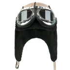 Aviator Hat Winter Snowboard Fur Ear Flaps Trooper Trapper Pilot Goggles