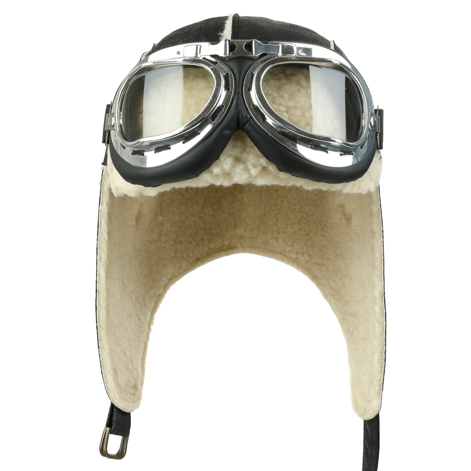 Aviator Hat Winter Snowboard Fur Ear Flaps Trooper Trapper Pilot Goggles