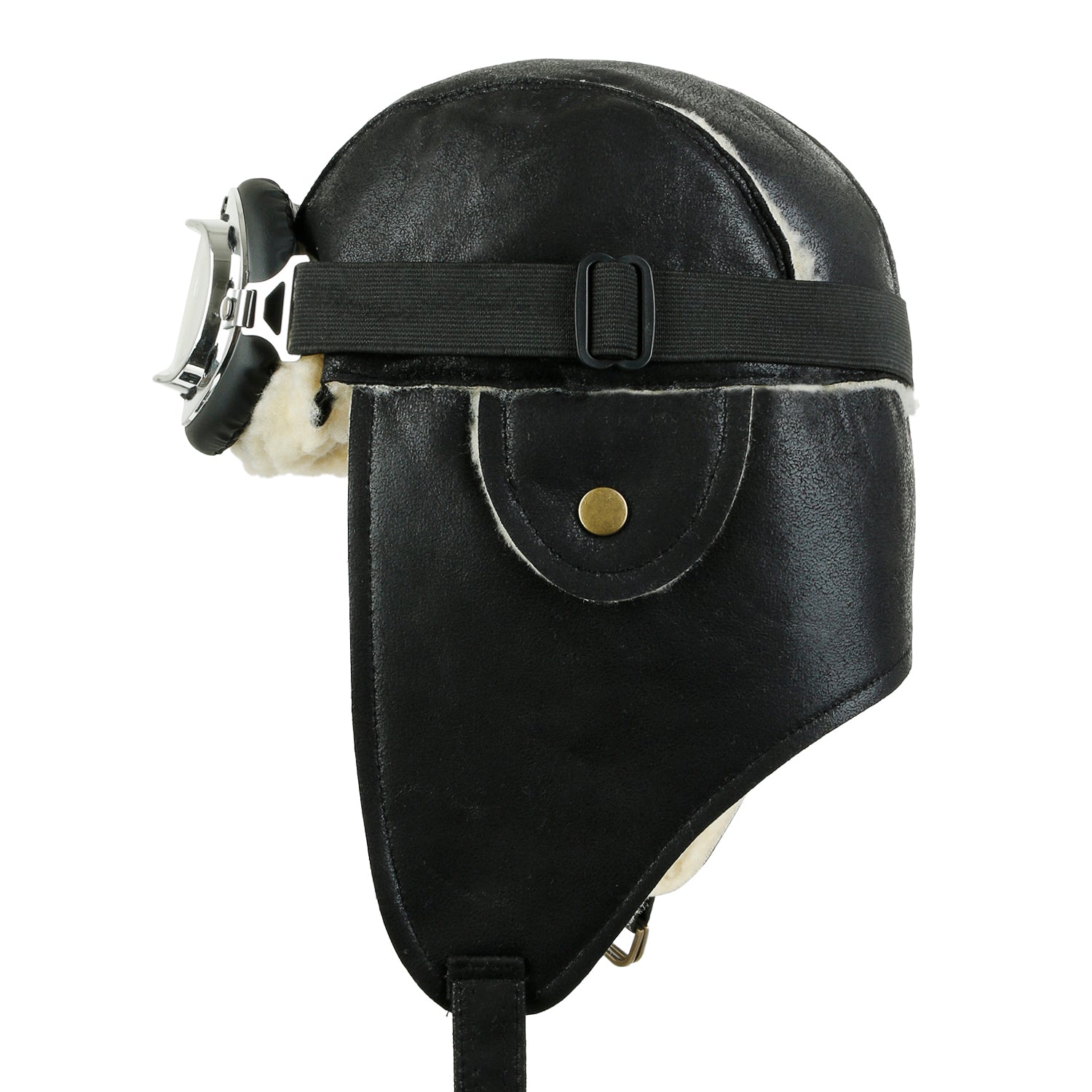 Aviator Hat Winter Snowboard Fur Ear Flaps Trooper Trapper Pilot Goggles