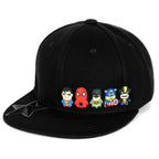 Cute Superheroes Rubber Charms Flat Bill Snapback Hat Baseball Cap