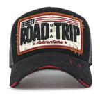 PREMIUM ROAD TRIP Vintage Distressed Snapback Trucker Hat Baseball Cap M / XL