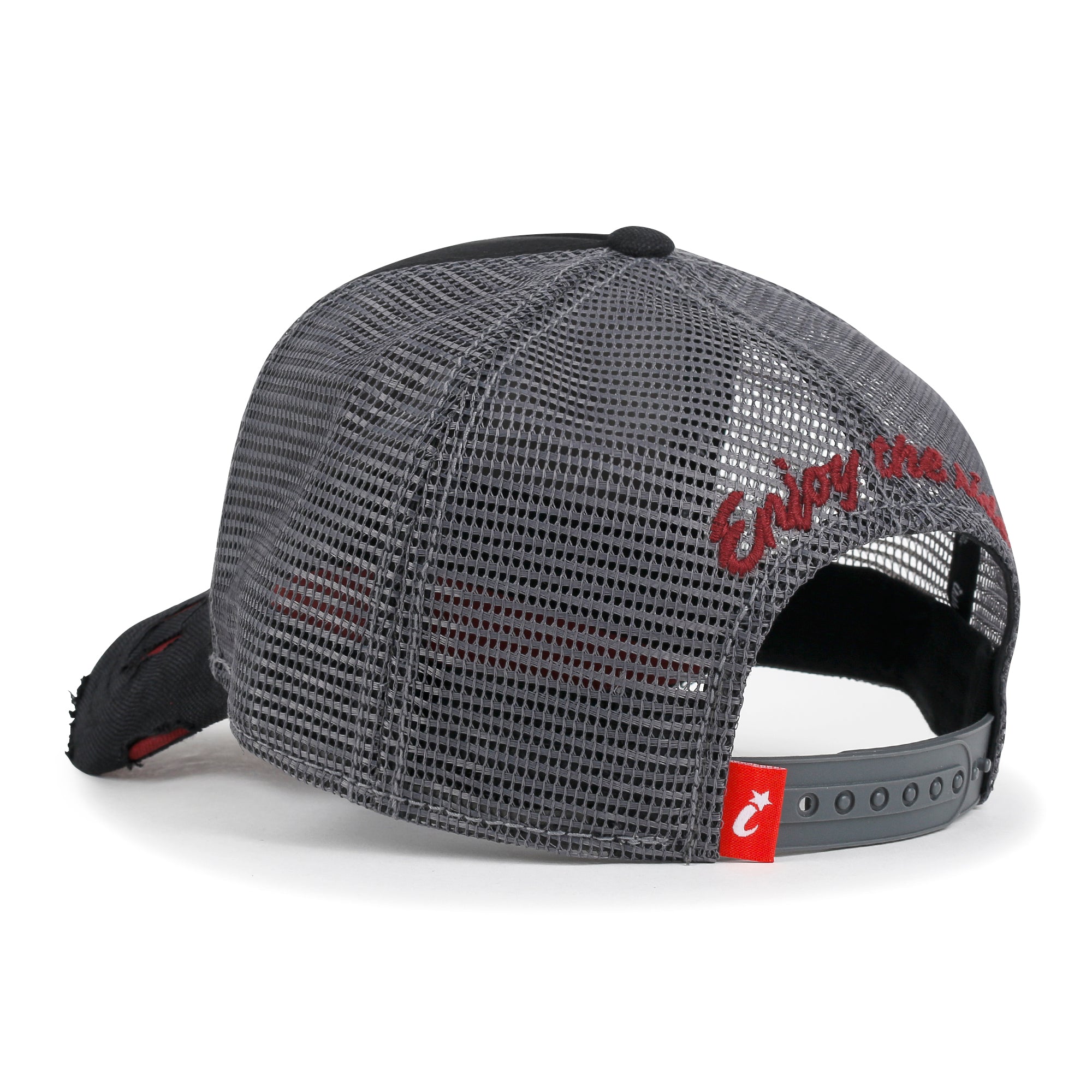 PREMIUM ROAD TRIP Vintage Distressed Snapback Trucker Hat Baseball Cap M / XL
