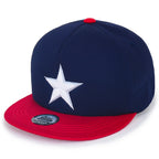 Star Embroidery Black White Trucker Hat Cotton Baseball Cap