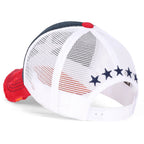Star Embroidery Black White Trucker Hat Cotton Baseball Cap
