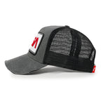 PREMIUM NASA Worm Logo Embroidery Structured Baseball Cap Mesh Back Trucker Hat M / XL
