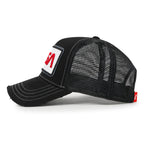 PREMIUM NASA Worm Logo Embroidery Structured Baseball Cap Mesh Back Trucker Hat M / XL