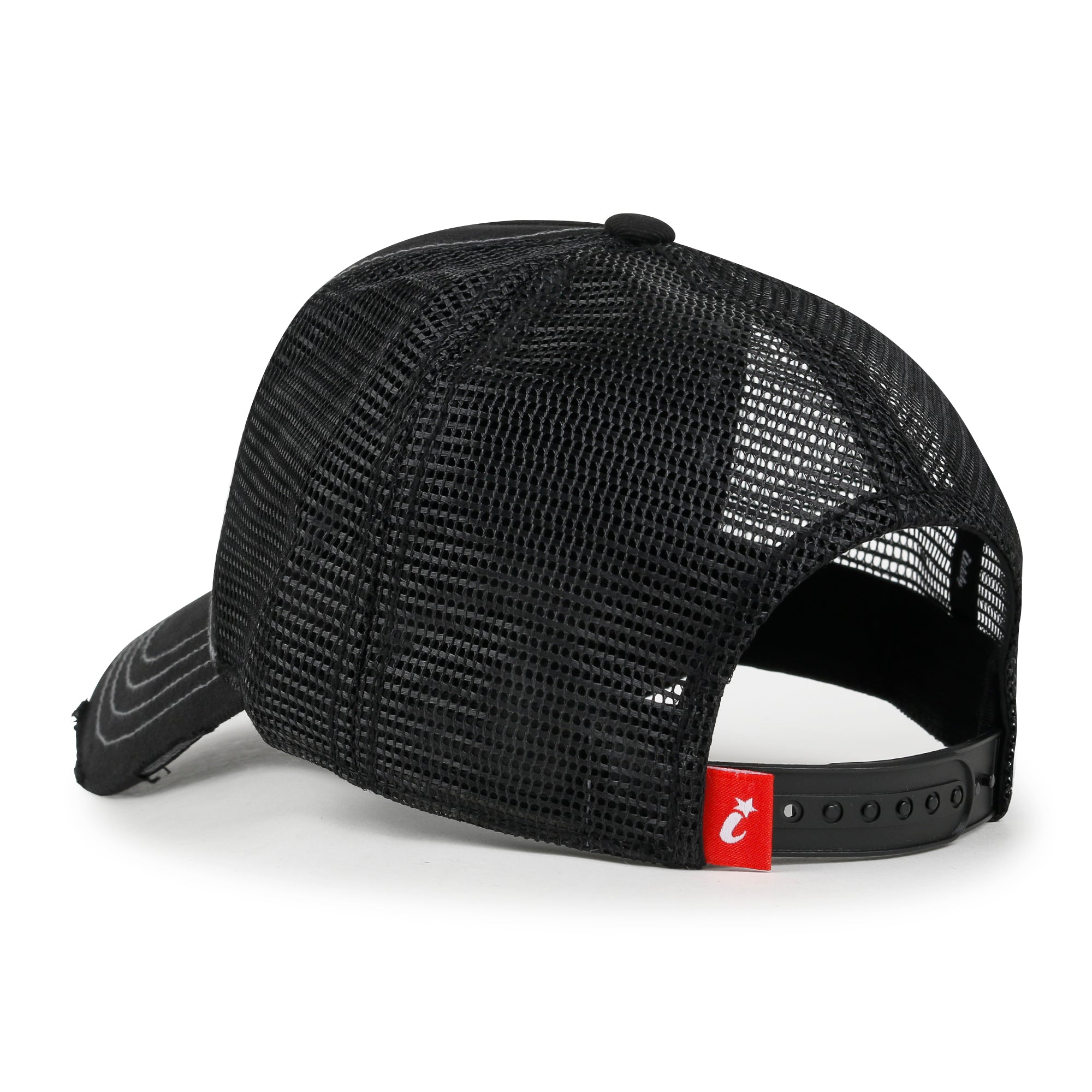 PREMIUM NASA Worm Logo Embroidery Structured Baseball Cap Mesh Back Trucker Hat M / XL
