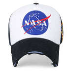 NASA Meatball Logo Embroidery Baseball Cap Apollo 1 Patch Trucker Hat