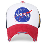 NASA Meatball Logo Embroidery Baseball Cap Apollo 1 Patch Trucker Hat