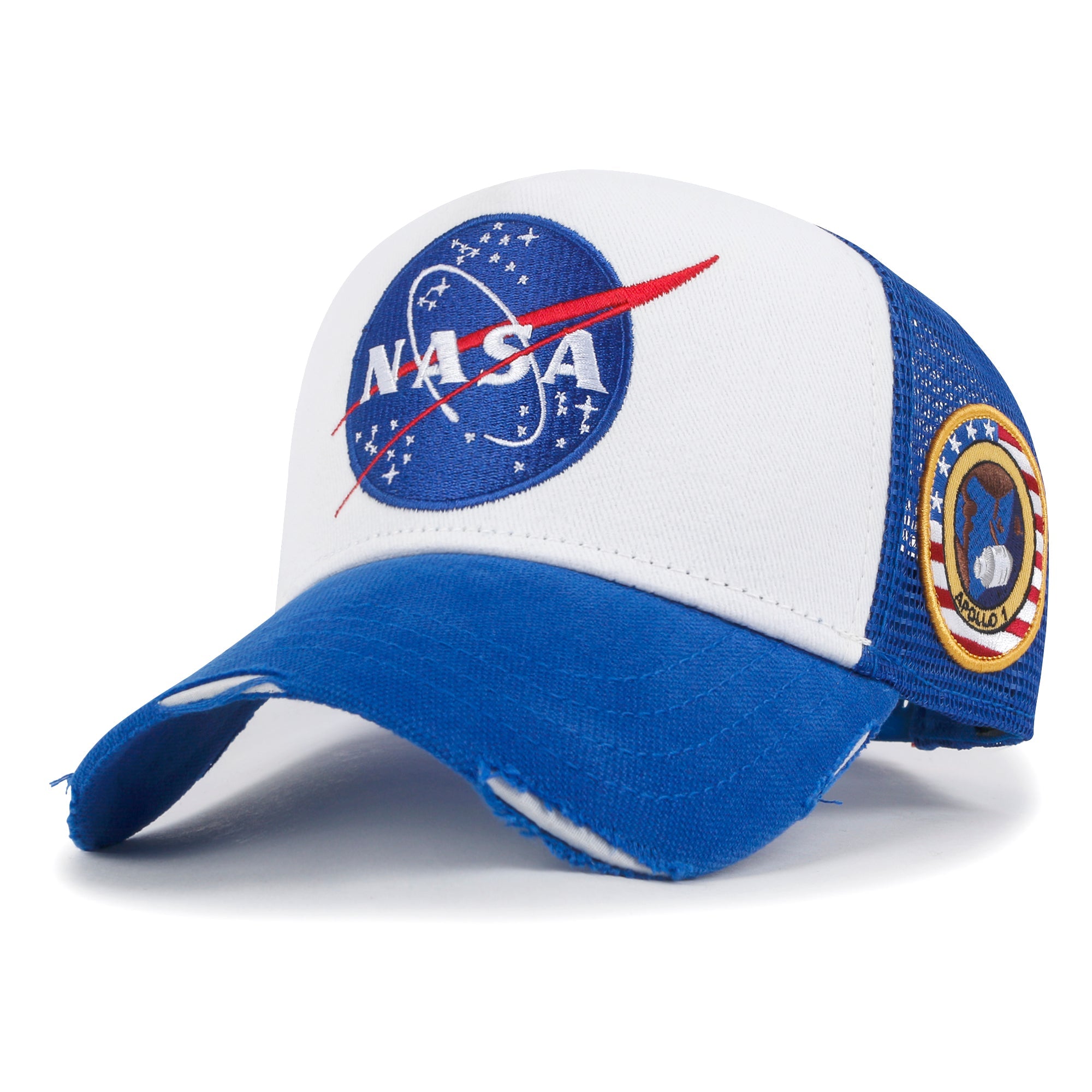 PREMIUM NASA Meatball Logo Embroidery Baseball Cap Apollo 1 Patch Hat M/XL