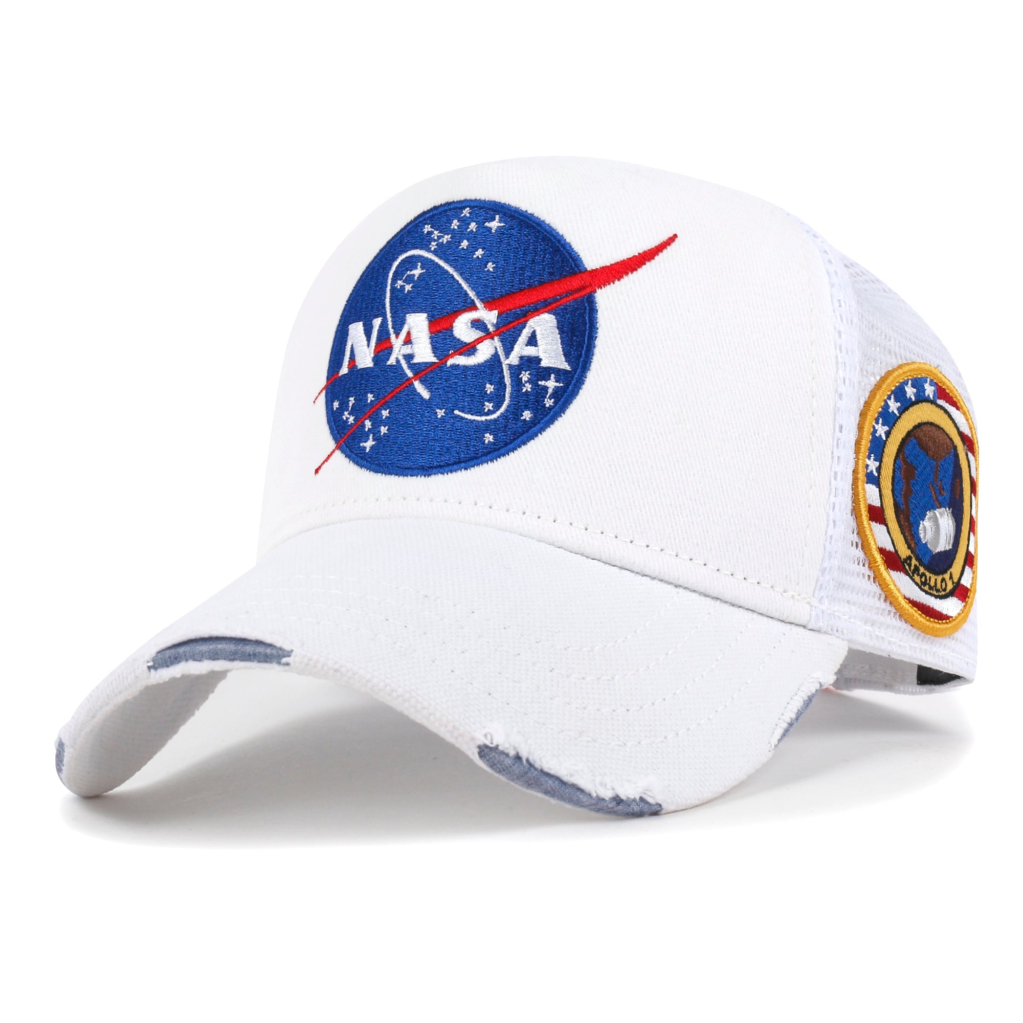 PREMIUM NASA Meatball Logo Embroidery Baseball Cap Apollo 1 Patch Hat M/XL