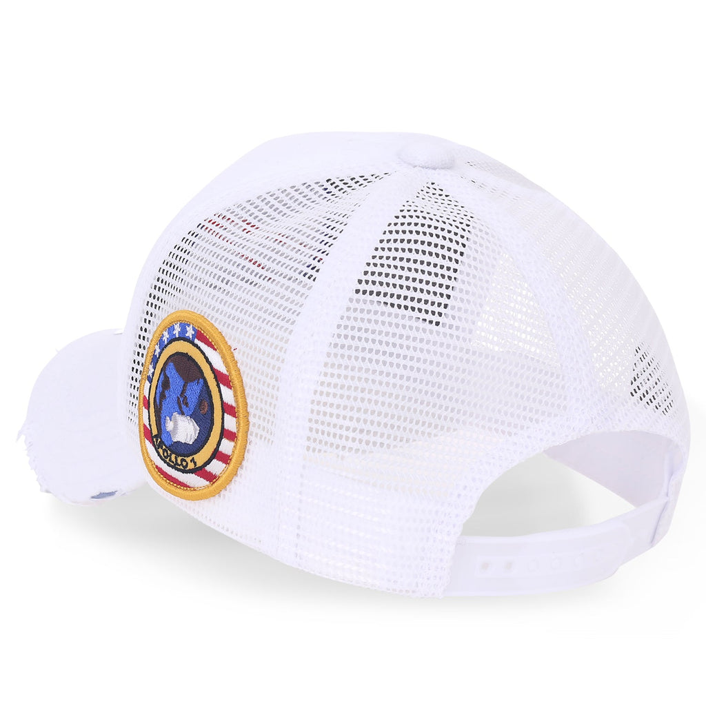 NASA Meatball Logo Embroidery Baseball Cap Apollo 1 Patch Trucker Hat
