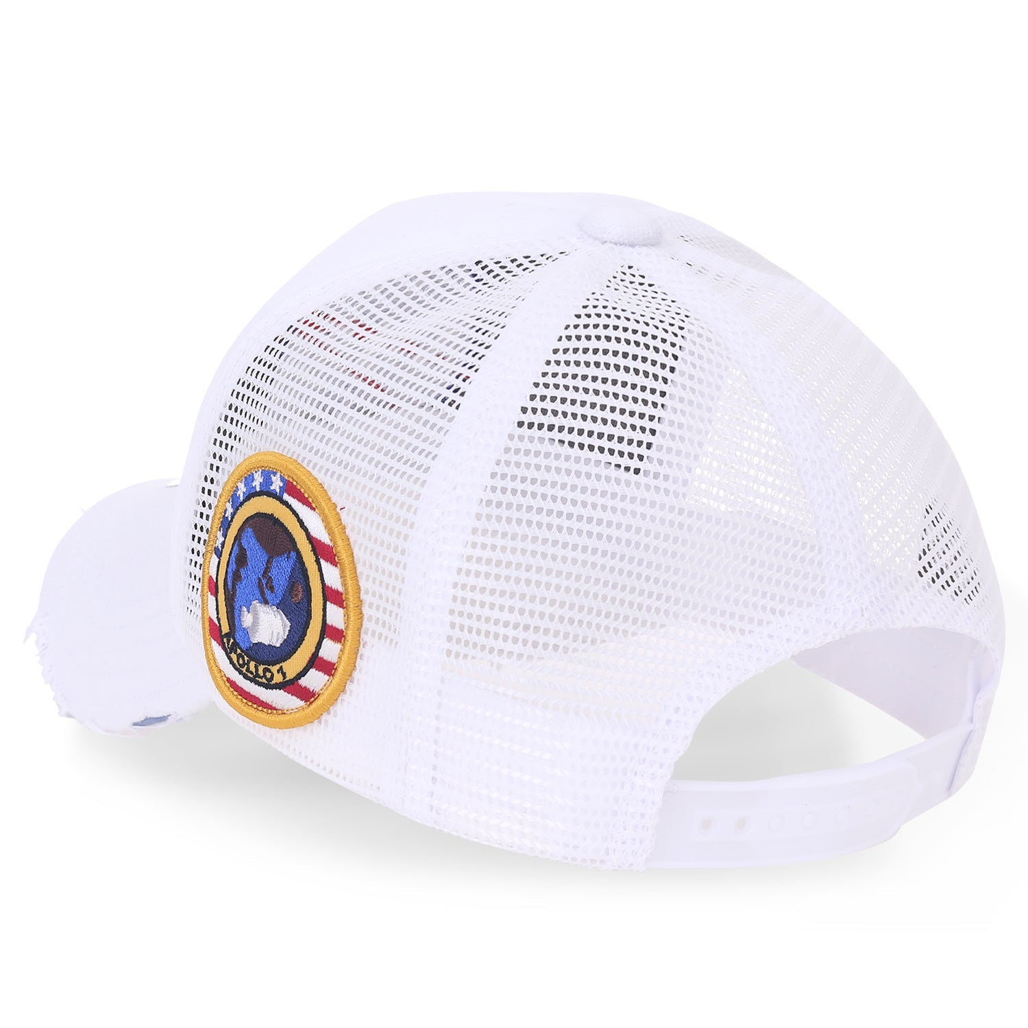 NASA Meatball Logo Embroidery Baseball Cap Apollo 1 Patch Trucker Hat