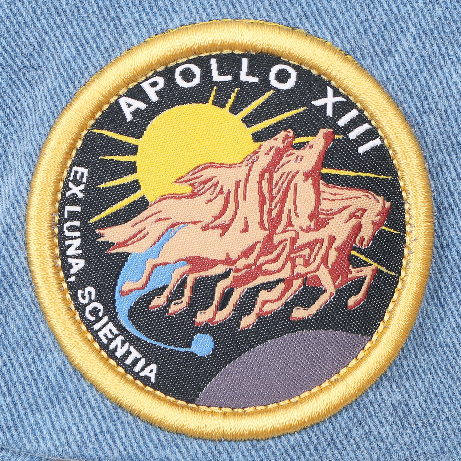 NASA Meatball Logo Embroidery Baseball Cap Apollo 13 Patch Trucker Hat