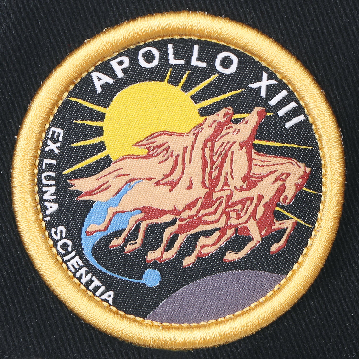 NASA Meatball Logo Embroidery Baseball Cap Apollo 13 Patch Trucker Hat