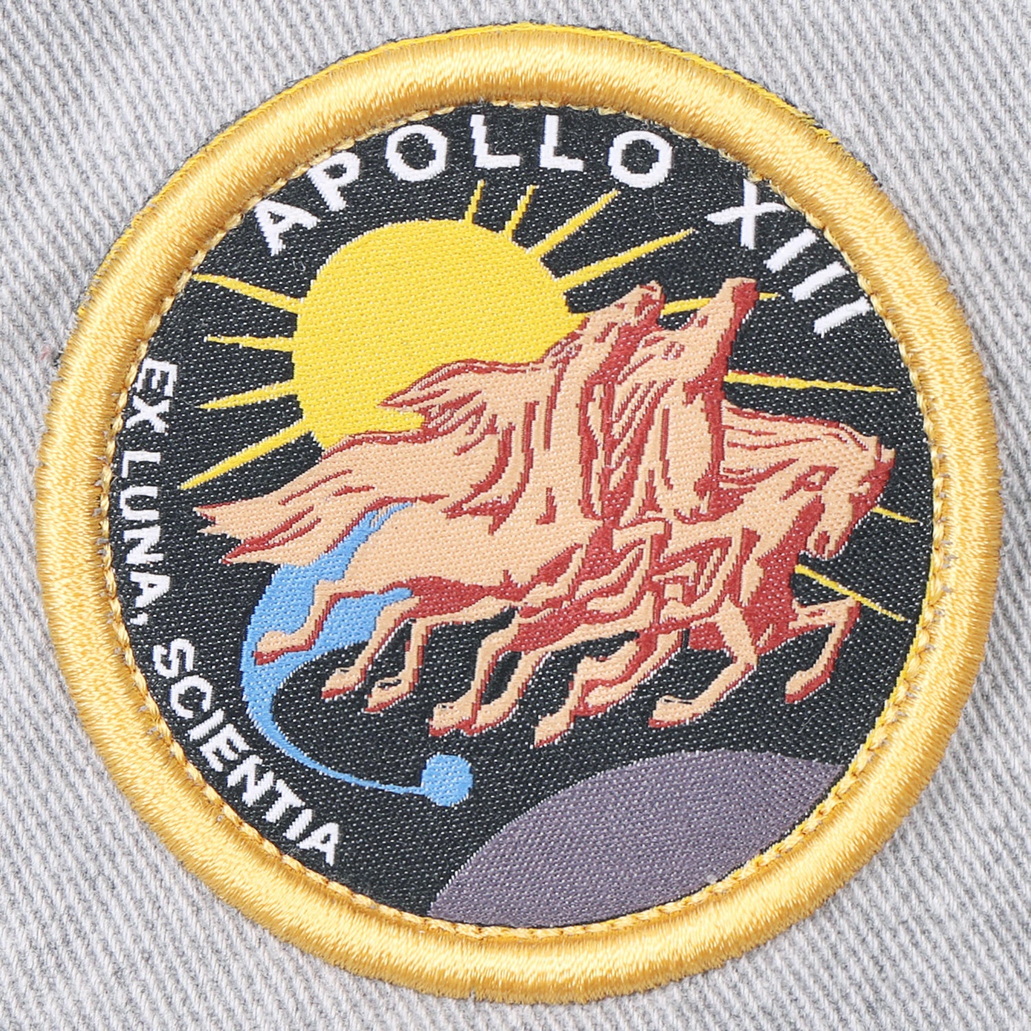 NASA Meatball Logo Embroidery Baseball Cap Apollo 13 Patch Trucker Hat