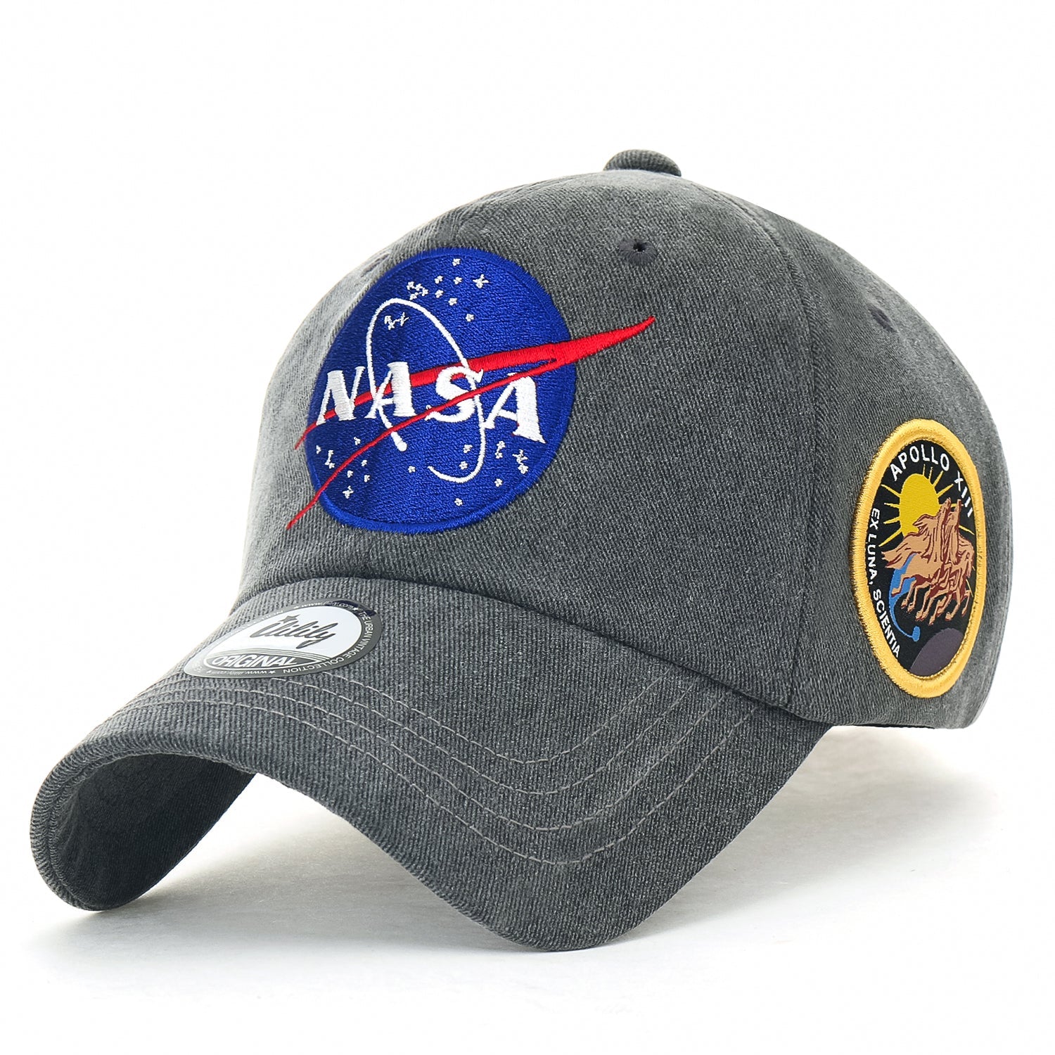 NASA Meatball Logo Embroidery Baseball Cap Apollo 13 Patch Trucker Hat