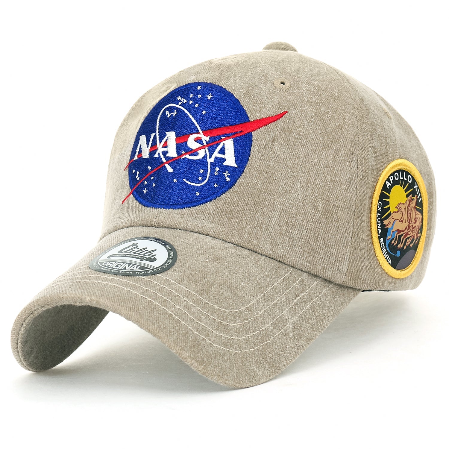 NASA Meatball Logo Embroidery Baseball Cap Apollo 13 Patch Trucker Hat