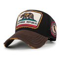 PREMIUM California Bear Embroidered Baseball Cap Vintage Trucker Hat