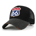PREMIUM Route 66 Embroidery Baseball Cap Cotton Vintage Trucker Hat