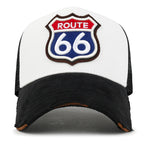 PREMIUM Route 66 Embroidery Baseball Cap Cotton Vintage Trucker Hat
