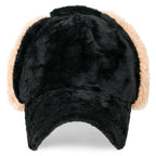 Howels Camouflage/Solid Velboa Baseball Cap Military Trucker Hat with Earflaps