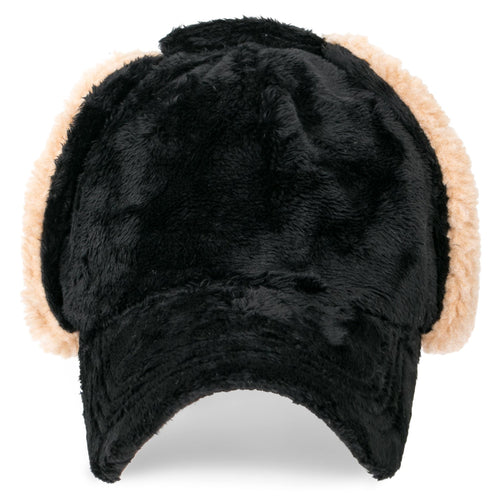 Howels Camouflage/Solid Velboa Baseball Cap Military Trucker Hat with Earflaps
