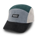 Basics Embroidered Paneled Camp Hat Color Blocked Corduroy Cadet Cap