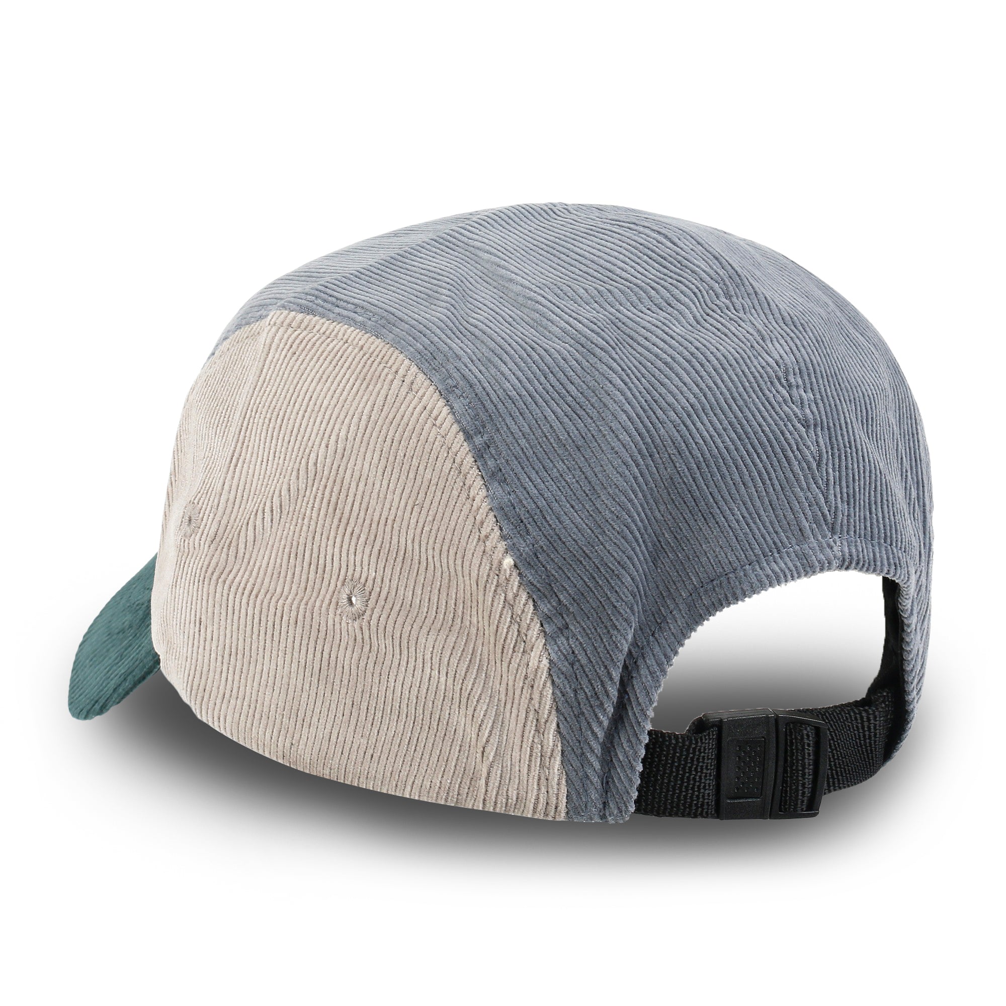 Basics Embroidered Paneled Camp Hat Color Blocked Corduroy Cadet Cap