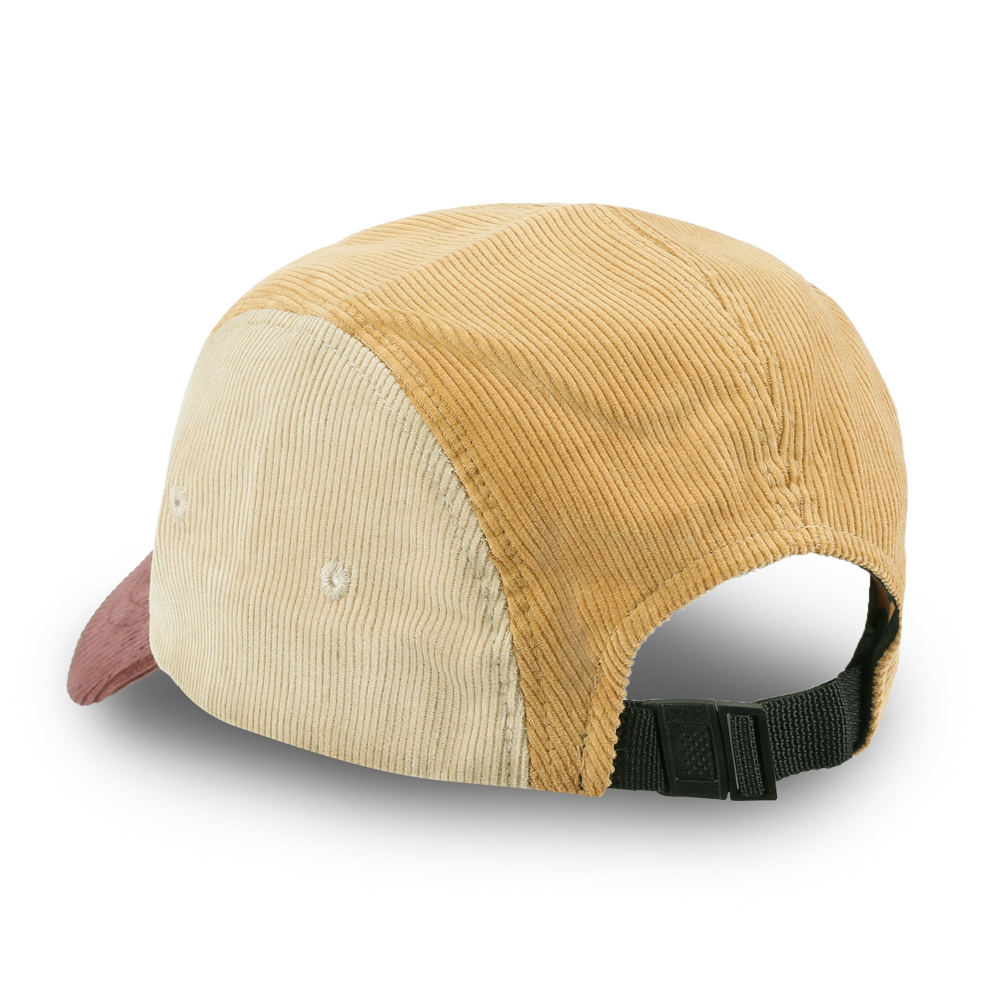 Basics Embroidered Paneled Camp Hat Color Blocked Corduroy Cadet Cap