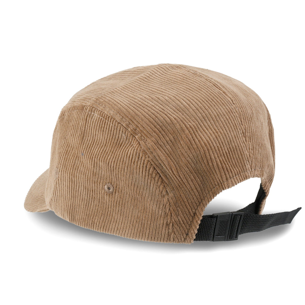 1976 Embroidered Panel Camp Hat Solid Color Cotton Corduroy Cadet Cap