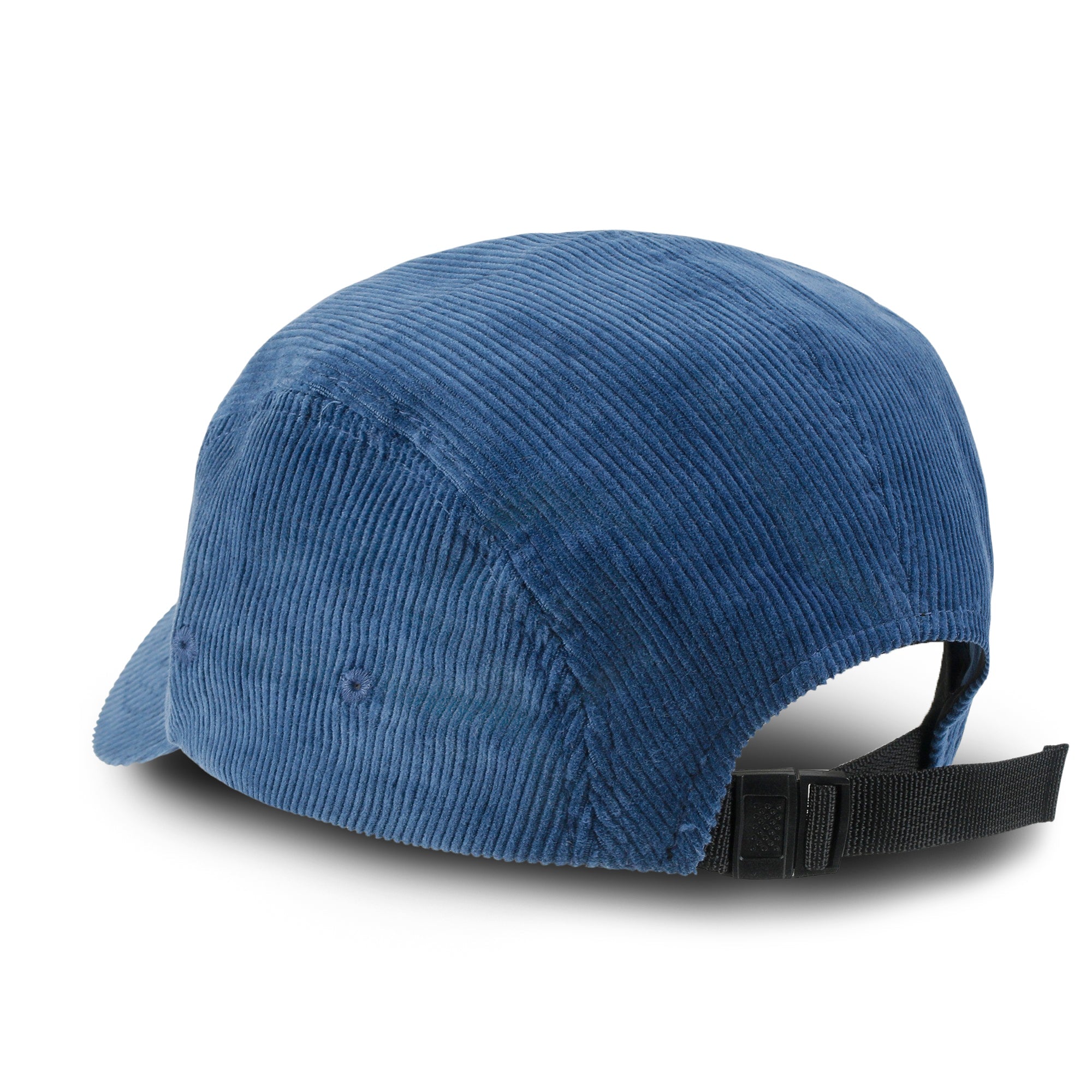 1976 Embroidered Panel Camp Hat Solid Color Cotton Corduroy Cadet Cap