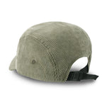 1976 Embroidered Panel Camp Hat Solid Color Cotton Corduroy Cadet Cap