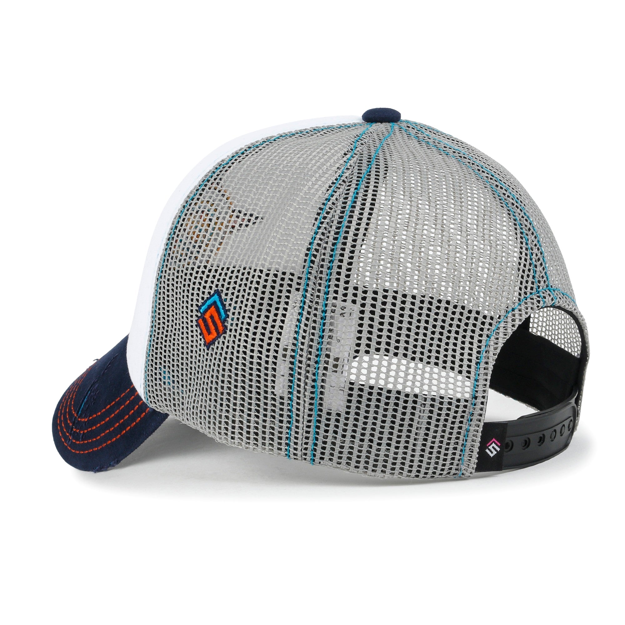 X Rooftop Space Colorful Retro Embroidery Mesh Trucker Baseball Cap