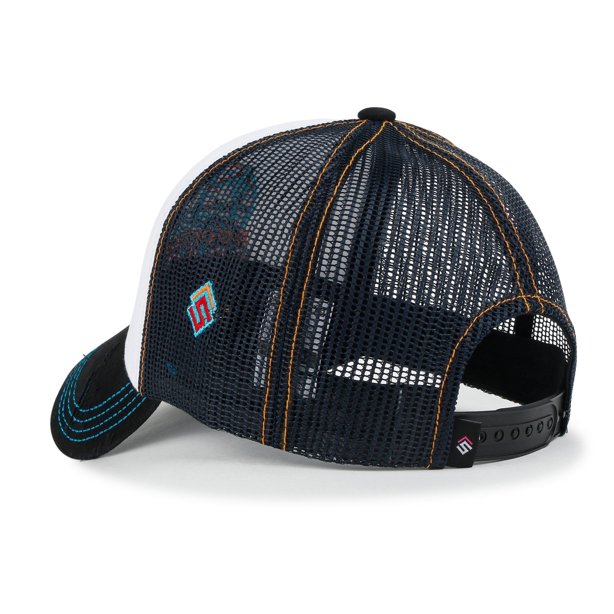 X Rooftop Space Colorful Retro Embroidery Mesh Trucker Baseball Cap