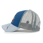 X Rooftop Space Colorful Retro Embroidery Mesh Trucker Baseball Cap