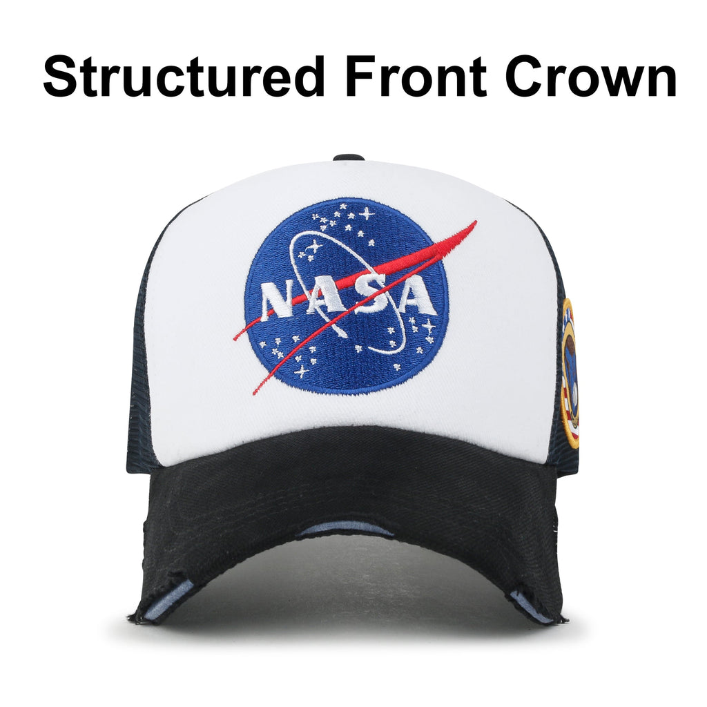 PREMIUM NASA Meatball Logo Embroidery Large Baseball Cap Apollo 1 Patch Hat