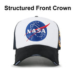 PREMIUM NASA Meatball Logo Embroidery Large Baseball Cap Apollo 1 Patch Hat
