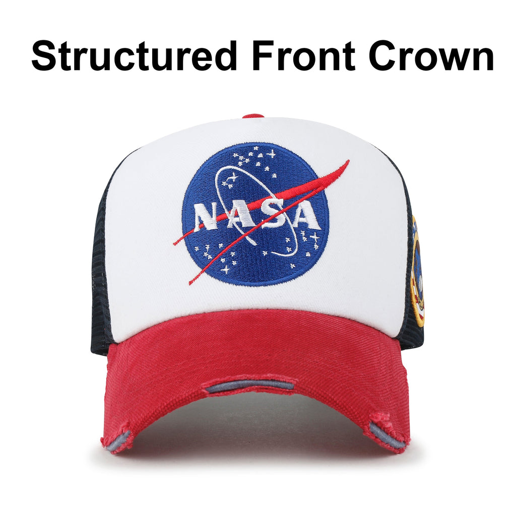 PREMIUM NASA Meatball Logo Embroidery Large Baseball Cap Apollo 1 Patch Hat