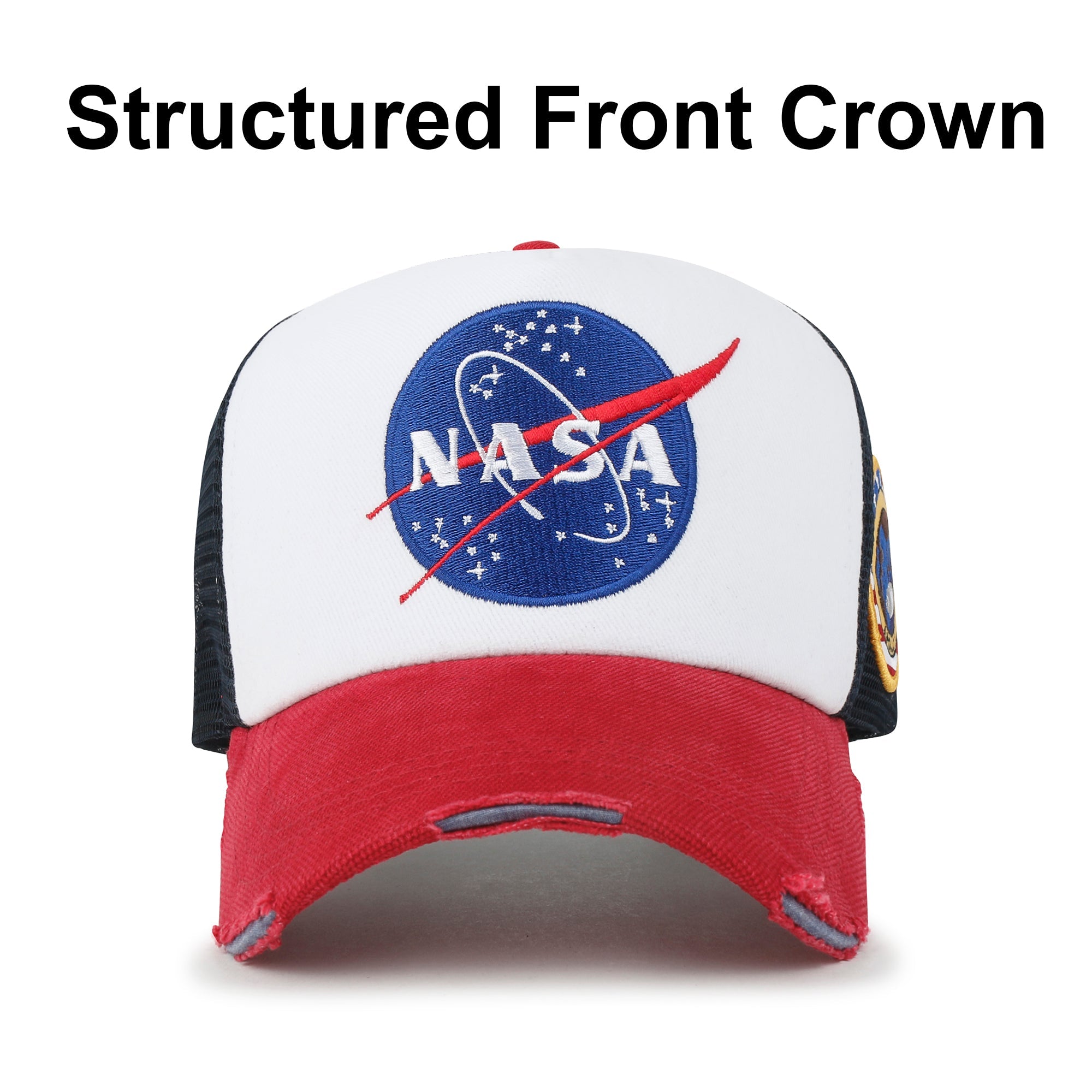 PREMIUM NASA Meatball Logo Embroidery Large Baseball Cap Apollo 1 Patch Hat