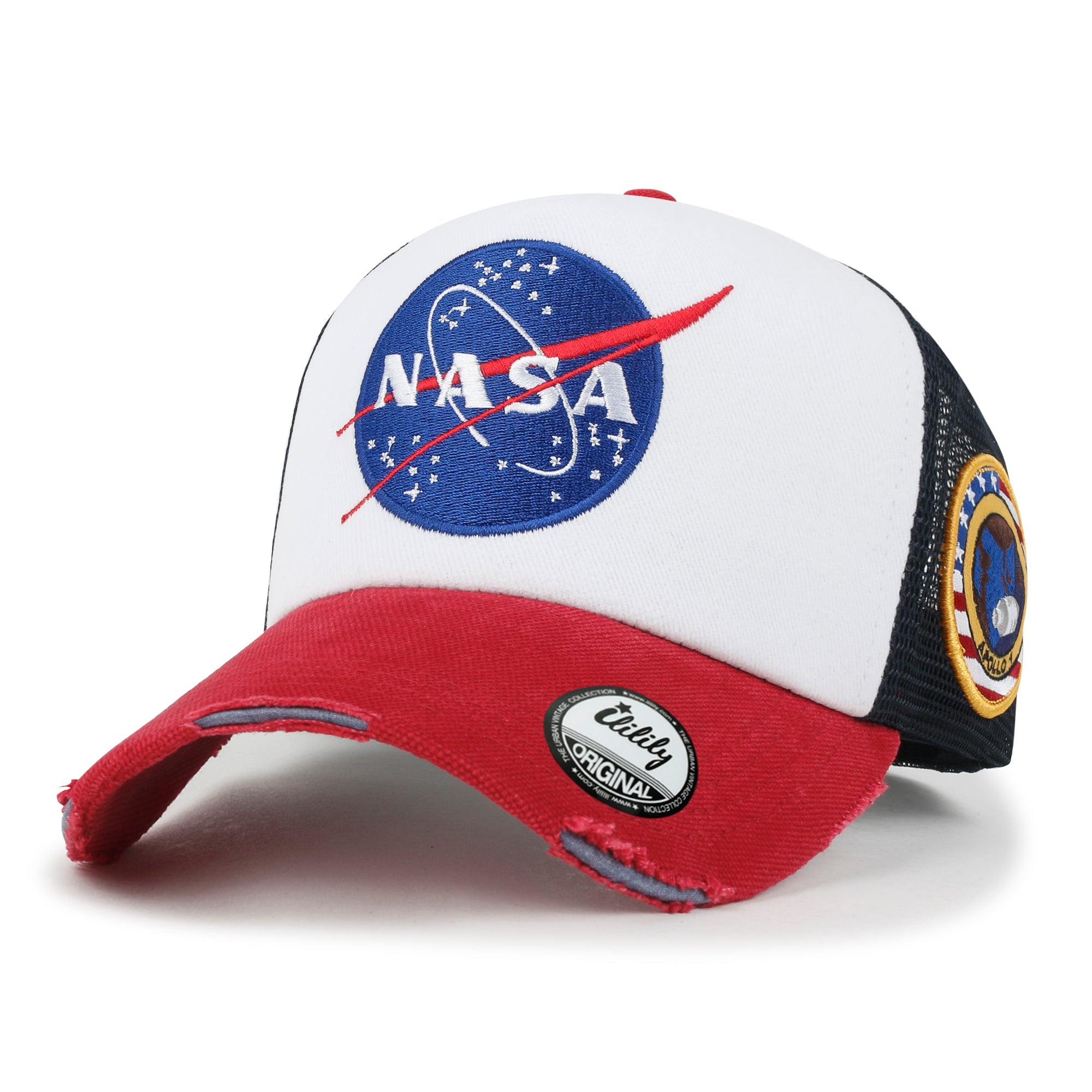 PREMIUM NASA Meatball Logo Embroidery Large Baseball Cap Apollo 1 Patch Hat