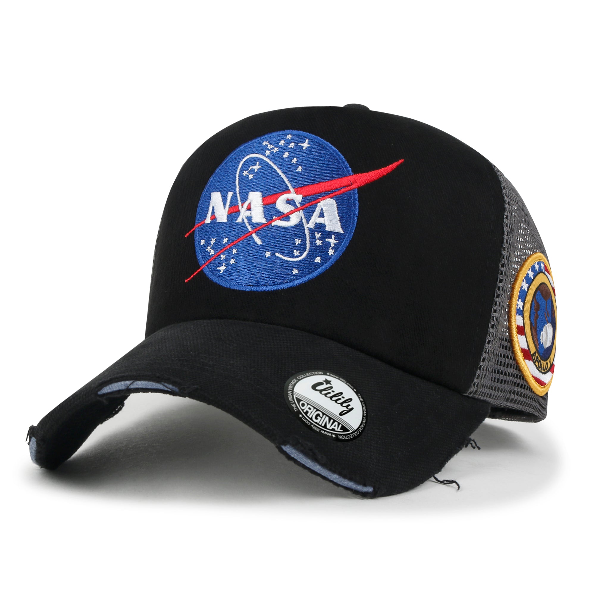 PREMIUM NASA Meatball Logo Embroidery Large Baseball Cap Apollo 1 Patch Hat