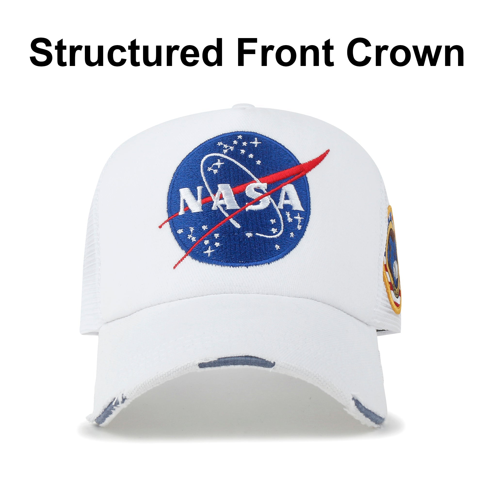 PREMIUM NASA Meatball Logo Embroidery Large Baseball Cap Apollo 1 Patch Hat
