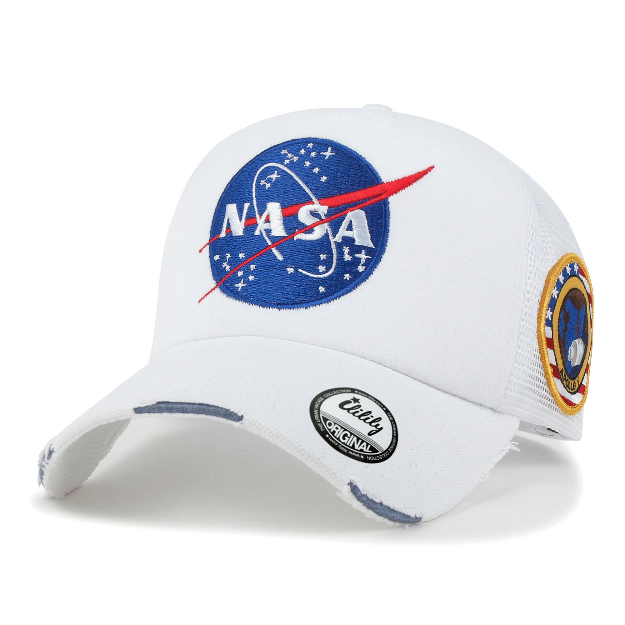 PREMIUM NASA Meatball Logo Embroidery Large Baseball Cap Apollo 1 Patch Hat