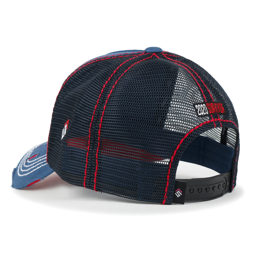 Time To Embroidered Baseball Cap Colorful Stitch Mesh Trucker Hat