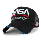 PREMIUM NASA Worm Logo Embroidery Baseball Cap Vintage Trucker Hat