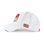 PREMIUM NASA Worm Logo Embroidery Baseball Cap Vintage Trucker Hat