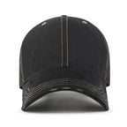 Cotton Crown Strapback Trucker Hat Faux Suede Brim Baseball Cap